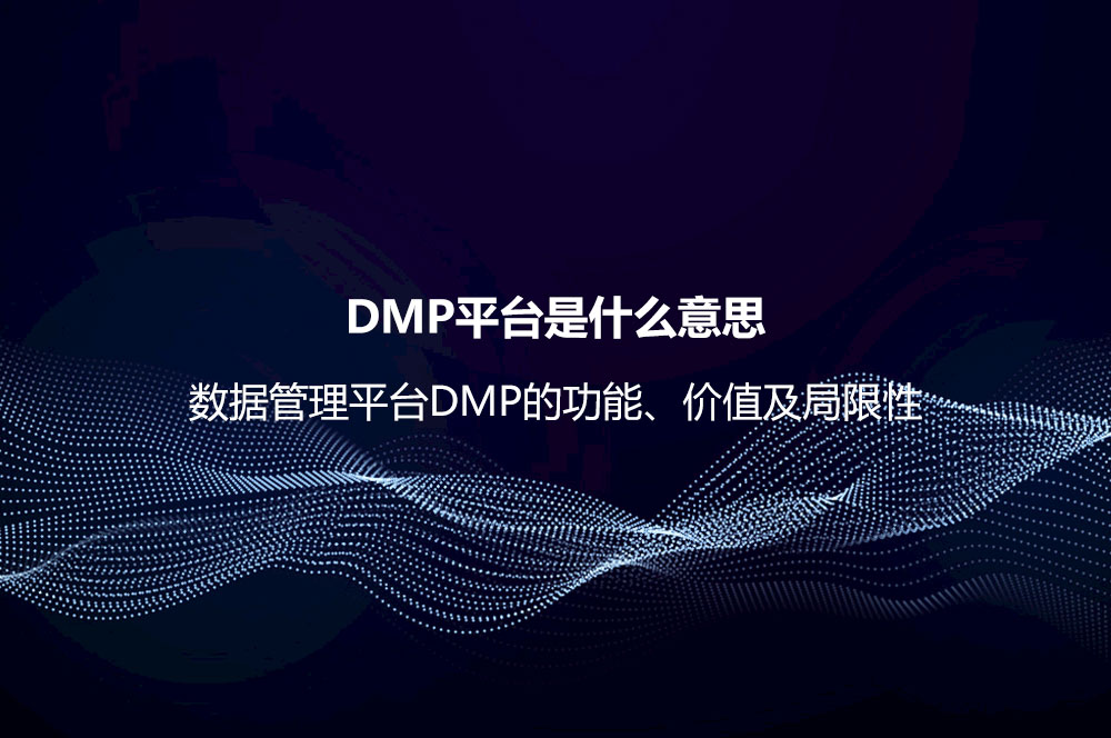 DMP平台是什么意思